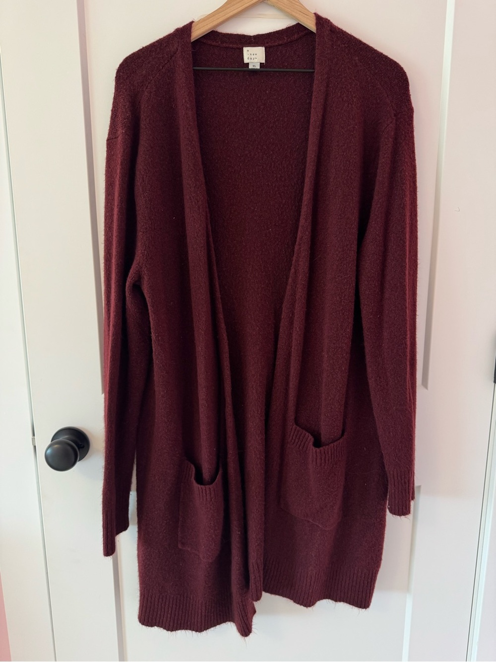 Oversized Open-Front Cardigan Sweater Size XL
